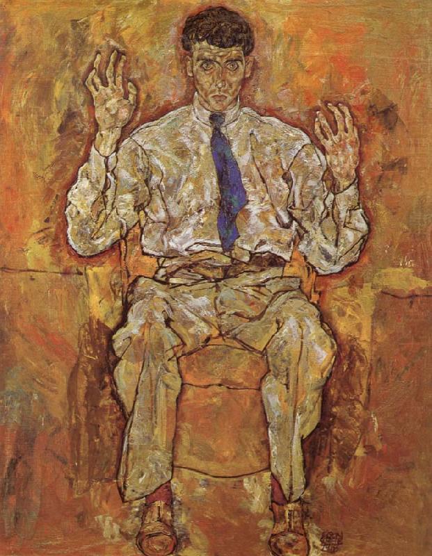 Portrait of Albert Paris von Gutersloh, Egon Schiele